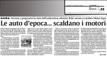 articolo La Sicilia del 30 gennaio 2009
